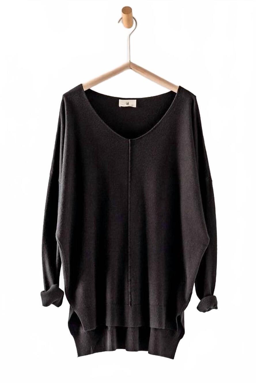 NEW URBAN DAIZY women's anette effortless charm tunic top in black